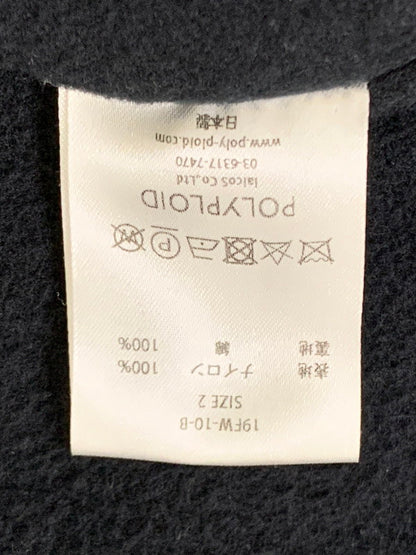 【中古品】【メンズ】 POLYPLOID ポリプロイド 19AW STAND COLLAR COAT 19FW-10-B スタンド カラー コート メンズ アウター 140-251109-em-05-min サイズ：2 カラー：ブラック 万代Net店