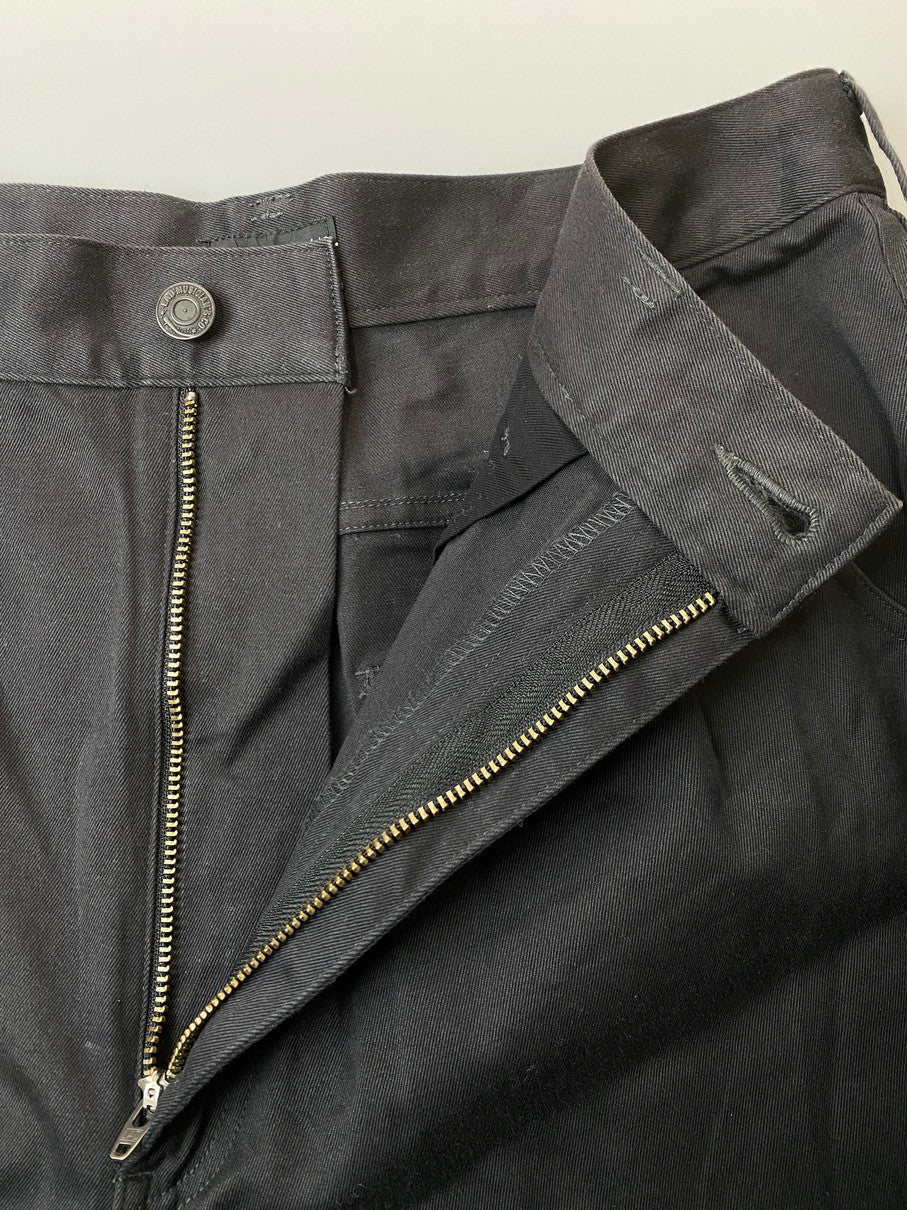 【中古品】【メンズ】 LAD MUSICIAN ラッドミュージシャン 20SS WEPON STRETCH 2T TAPERED WIDE 2120-504 ウエポン ストレッチ 2タック テーパード ワイドパンツ ボトムス 151-251106-kk-81-min サイズ：44 カラー：ブラック 万代Net店
