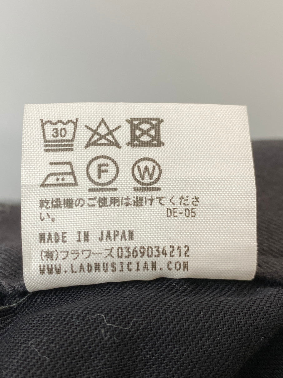 【中古品】【メンズ】 LAD MUSICIAN ラッドミュージシャン 20SS WEPON STRETCH 2T TAPERED WIDE 2120-504 ウエポン ストレッチ 2タック テーパード ワイドパンツ ボトムス 151-251106-kk-81-min サイズ：44 カラー：ブラック 万代Net店