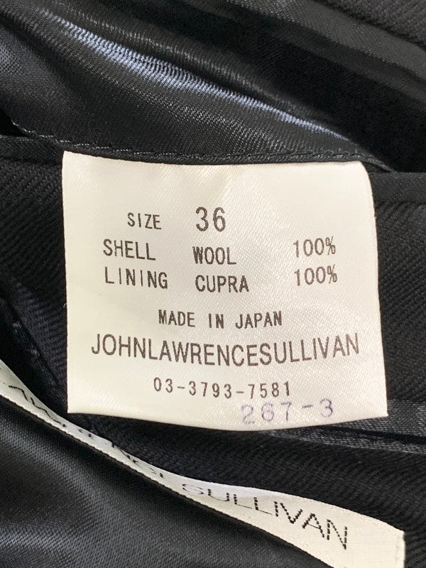 【中古品】【メンズ】 JOHN LAURENCE SULLIVAN ジョンローレンスサリバン WOOL TAILORED JACKET 267-3 ウール テイラード ジャケット メンズ アウター ２つボタン シングル 141-251109-em-01-min サイズ：36 カラー：ブラック 万代Net店