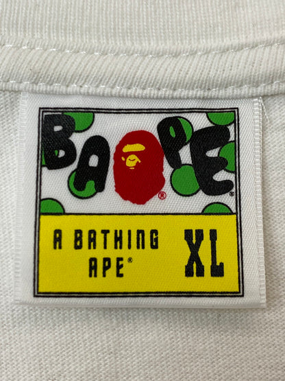 【中古品】【メンズ】 A BATHING APE アベイシングエイプ 1st CAMO COLLEGE L/S TEE ファーストカモ カレッジ ロングスリーブ Tシャツ 長袖 トップス 142-251106-kk-70-min サイズ：XL カラー：ホワイト 万代Net店