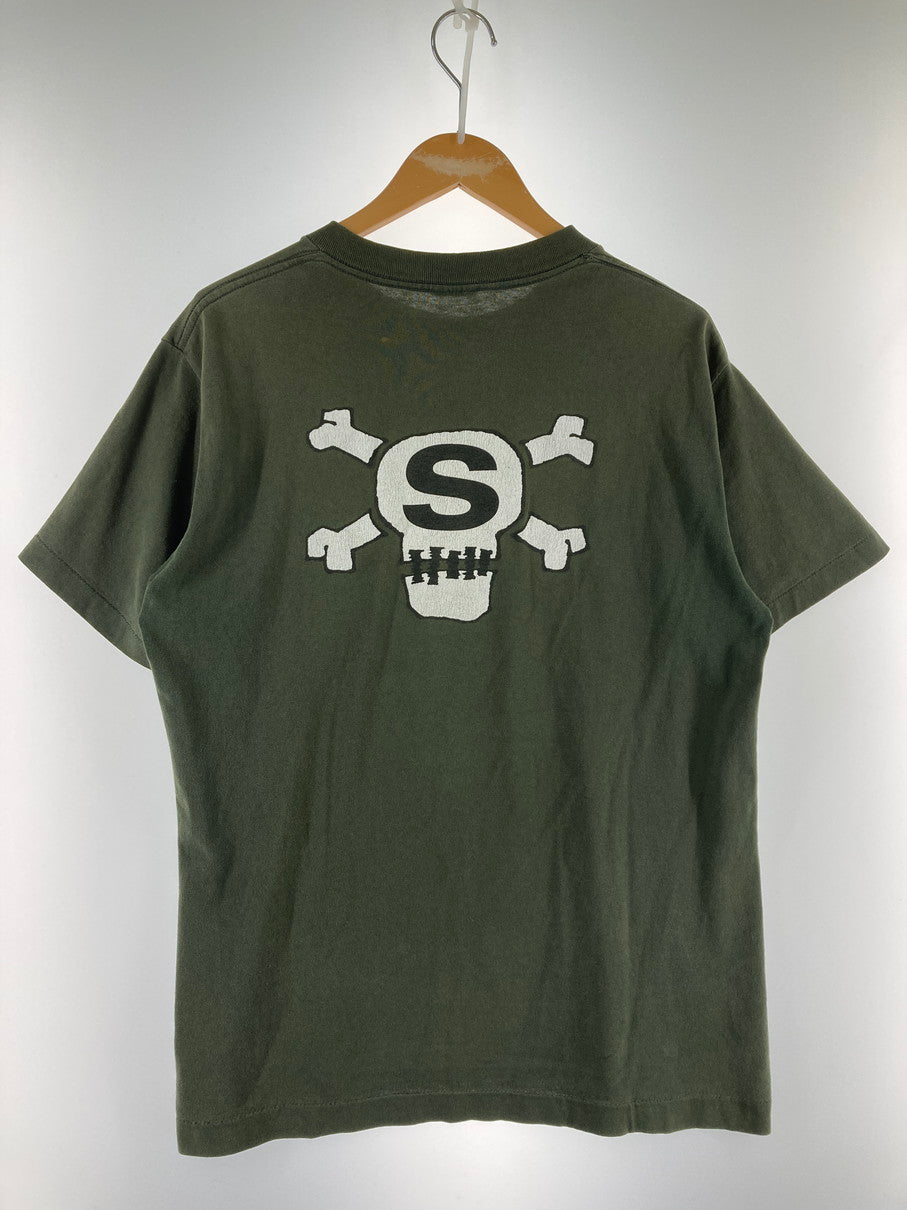 【現状渡し品】【メンズ】 STUSSY ステューシー S SCULL PRINT TEE ショートスリーブ プリント Tシャツ 半袖Tシャツ トップス 142-251107-yn-07-min サイズ：表記なし下記参照 カラー：グリーン系 万代Net店