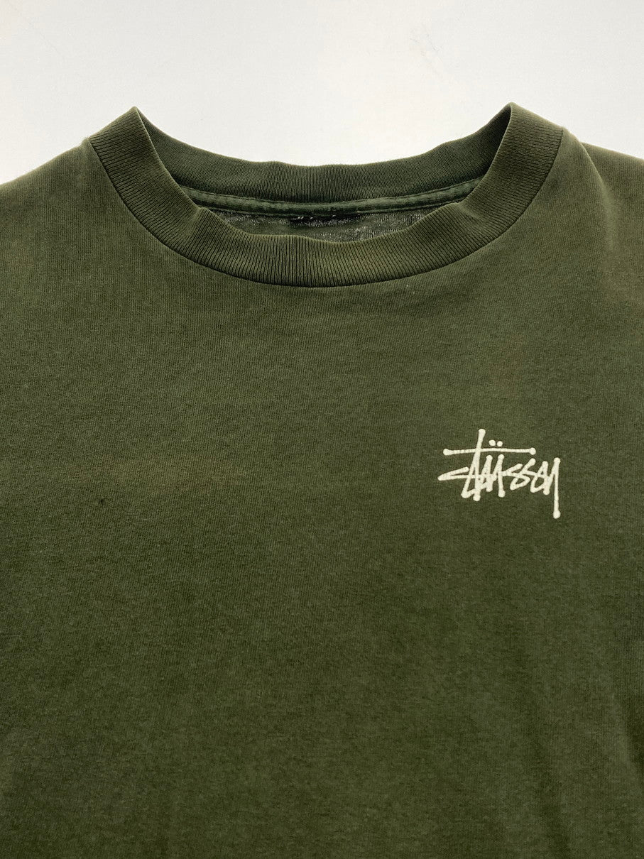 【現状渡し品】【メンズ】 STUSSY ステューシー S SCULL PRINT TEE ショートスリーブ プリント Tシャツ 半袖Tシャツ トップス 142-251107-yn-07-min サイズ：表記なし下記参照 カラー：グリーン系 万代Net店