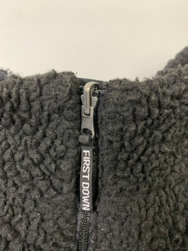 【中古品】【メンズ】 FIRST DOWN ファーストダウン REVERSIBLE FLEECE JACKET リバーシブル フリース ジャケット 193-1554 ボア アウター 144-261023-hu-18-min サイズ：M カラー：ブラック 万代Net店