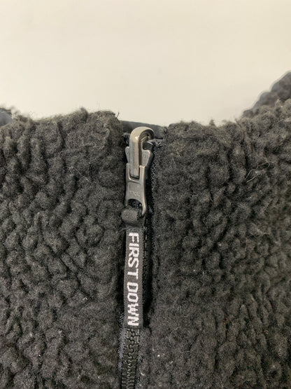 【中古品】【メンズ】 FIRST DOWN ファーストダウン REVERSIBLE FLEECE JACKET リバーシブル フリース ジャケット 193-1554 ボア アウター 144-261023-hu-18-min サイズ：M カラー：ブラック 万代Net店