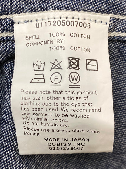 【中古品】【メンズ】 17AW BANDANA BORDER SHIRT ONE WASH 0117205007003 バンダナ ボーダーシャツ ワンウォッシュ 長袖 トップス 142-251106-kk-60-min サイズ：5 カラー：インディゴ 万代Net店