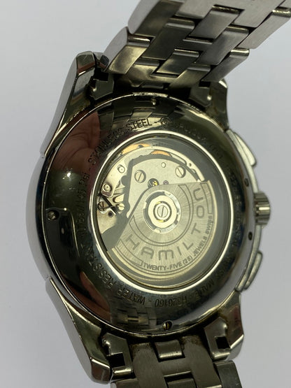 【現状渡し品】【メンズ】 ジャズマスター クロノグラフ 自動巻き時計 H326160 腕時計 197-251112-jt-12-min カラー：シルバー 万代Net店
