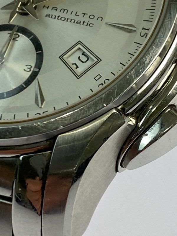 【現状渡し品】【メンズ】 ジャズマスター クロノグラフ 自動巻き時計 H326160 腕時計 197-251112-jt-12-min カラー：シルバー 万代Net店