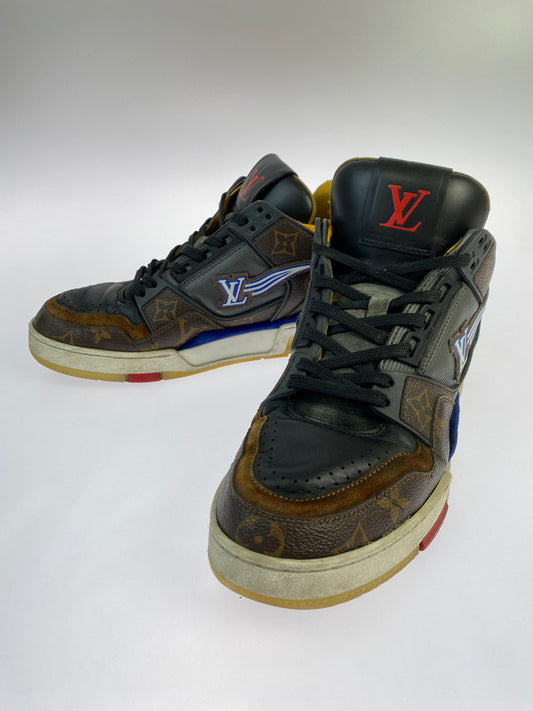 【中古品】【メンズ】 LOUIS VUITTON ルイ・ヴィトン LV トレイナーライン モノグラム スニーカー GO0260 靴 ハイカットシューズ 179-251113-kk-21-min カラー：モノグラム 万代Net店