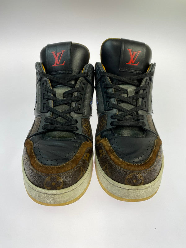 【中古品】【メンズ】 LOUIS VUITTON ルイ・ヴィトン LV トレイナーライン モノグラム スニーカー GO0260 靴 ハイカットシューズ 179-251113-kk-21-min カラー：モノグラム 万代Net店