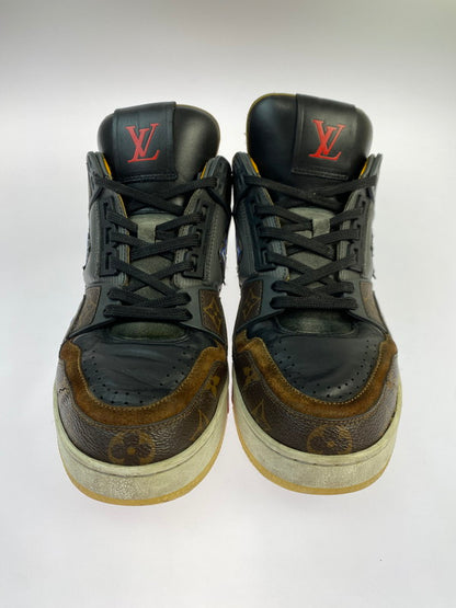 【中古品】【メンズ】 LOUIS VUITTON ルイ・ヴィトン LV トレイナーライン モノグラム スニーカー GO0260 靴 ハイカットシューズ 179-251113-kk-21-min カラー：モノグラム 万代Net店