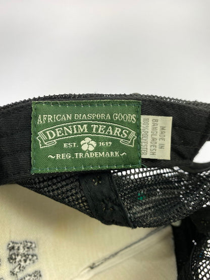 【中古品】【メンズ】 DENIM TEARS デニムティアーズ RHINESTONE WREATH TRUCKER HAT キャップ 帽子 185-251116-AS-2-min カラー：ブラック 万代Net店