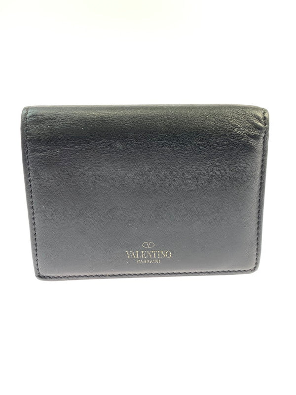 【中古品】【メンズ/レディース】 Valentino Garavani ヴァレンティノ・ガラヴァーニ VLTN ロゴ ニつ折り財布 財布 181-251112-jt-03-min カラー：ブラック 万代Net店