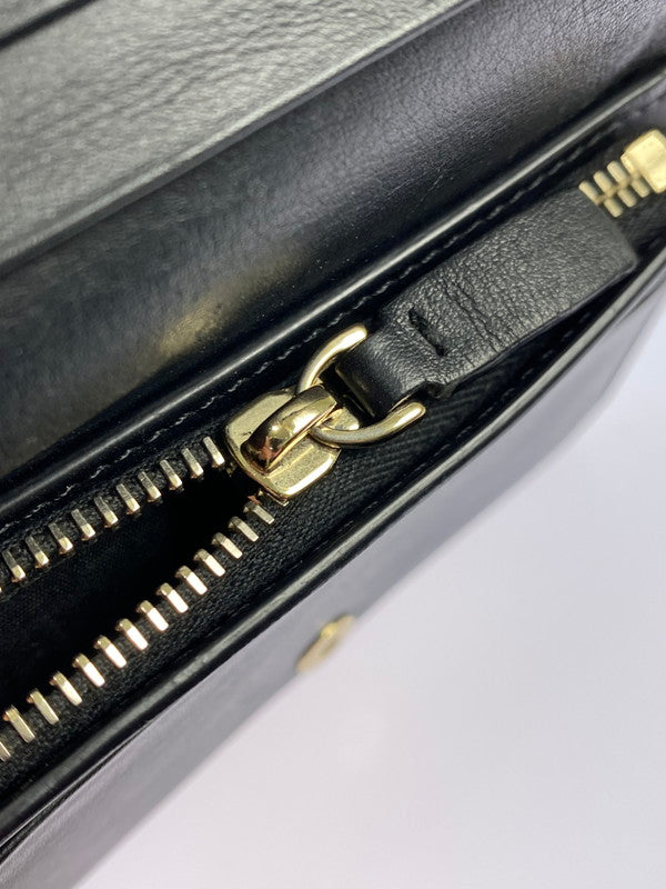 【中古品】【メンズ/レディース】 Valentino Garavani ヴァレンティノ・ガラヴァーニ VLTN ロゴ ニつ折り財布 財布 181-251112-jt-03-min カラー：ブラック 万代Net店
