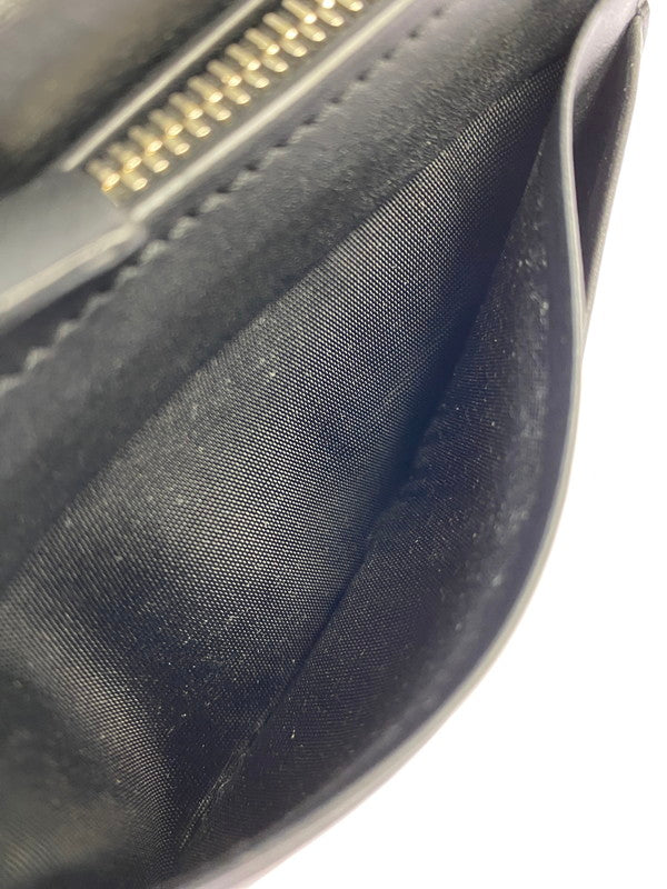 【中古品】【メンズ/レディース】 Valentino Garavani ヴァレンティノ・ガラヴァーニ VLTN ロゴ ニつ折り財布 財布 181-251112-jt-03-min カラー：ブラック 万代Net店