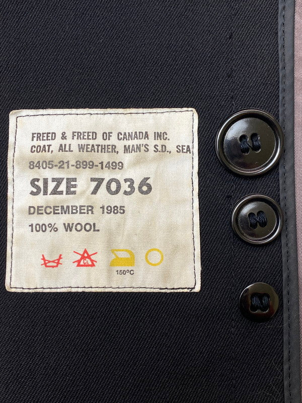 【中古品】【メンズ】 WESTMARK ウエストマーク 80S MILITARY OVERCOAT BLACK ヴィンテージ ミリタリー オーバーコート 80年代 メンズ アウター 146-251121-em-22-min カラー：ブラック 万代Net店