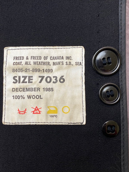 【中古品】【メンズ】 WESTMARK ウエストマーク 80S MILITARY OVERCOAT BLACK ヴィンテージ ミリタリー オーバーコート 80年代 メンズ アウター 146-251121-em-22-min カラー：ブラック 万代Net店