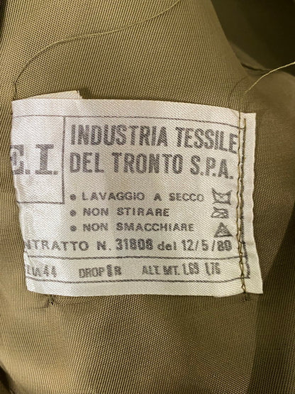 【中古品】【メンズ】 INDUSTRIA TESSILE DEL TRONTO S.P.A. インダストリア テッシレ デル トロント エス ピー エー 80S MILITARY ITALIAN ARMY COAT アウター 146-260918-hu-38-min サイズ：44 カラー：ブラウン 万代Net店