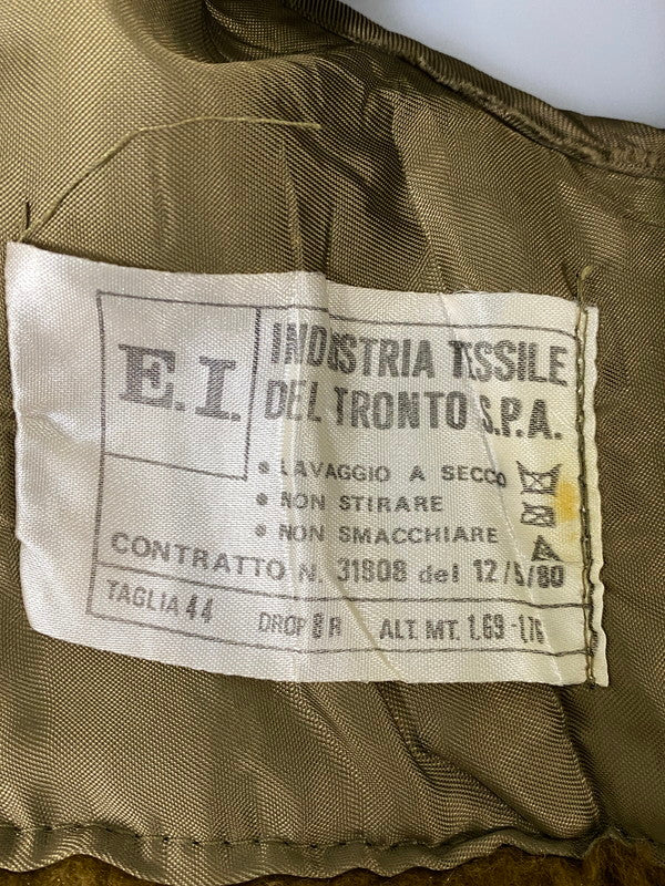 【中古品】【メンズ】 INDUSTRIA TESSILE DEL TRONTO S.P.A. インダストリア テッシレ デル トロント エス ピー エー 80S MILITARY ITALIAN ARMY COAT アウター 146-260918-hu-38-min サイズ：44 カラー：ブラウン 万代Net店