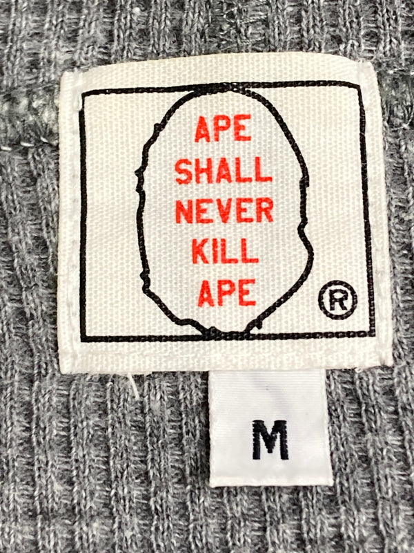 【中古品】【メンズ】 A BATHING APE アベイシングエイプ SHARK FULL ZIP HOODIE シャーク フルジップフーディー トップス パーカー 142-251110-kk-10-min サイズ：M カラー：グレー 万代Net店