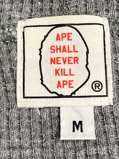 【中古品】【メンズ】 A BATHING APE アベイシングエイプ SHARK FULL ZIP HOODIE シャーク フルジップフーディー トップス パーカー 142-251110-kk-10-min サイズ：M カラー：グレー 万代Net店