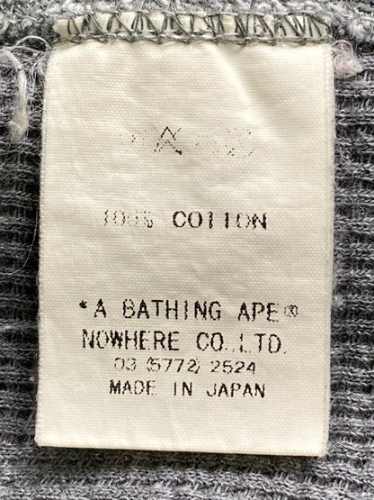 【中古品】【メンズ】 A BATHING APE アベイシングエイプ SHARK FULL ZIP HOODIE シャーク フルジップフーディー トップス パーカー 142-251110-kk-10-min サイズ：M カラー：グレー 万代Net店