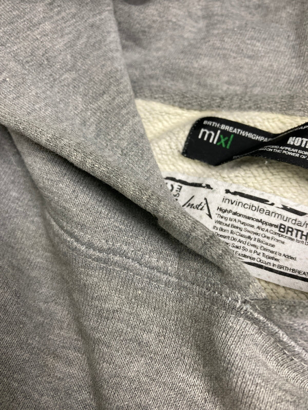 【中古品】【メンズ】 NUMBER(N)INE ナンバーナイン × invinciblearmurda インビンシブルアルマダ PULLOVER HOODIE プルオーバーフーディートップス パーカー 140-251110-kk-19-min サイズ：XL カラー：グレー 万代Net店