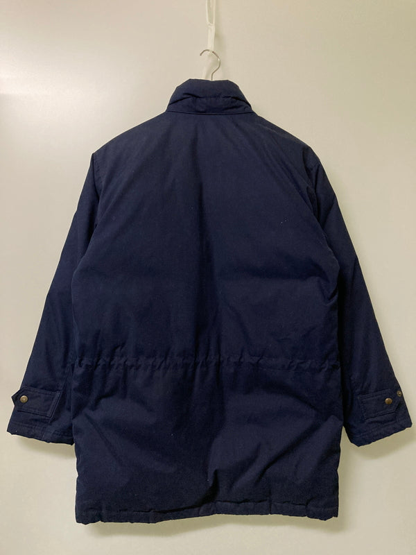 【中古品】【メンズ】 LAND'S END ランズエンド 90's DOWN JACKET 90年代 ダウンジャケット アウター 146-251110-kk-12-min サイズ：S カラー：ネイビー 万代Net店