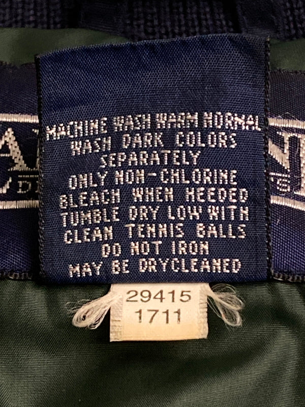 【中古品】【メンズ】 LAND'S END ランズエンド 90's DOWN JACKET 90年代 ダウンジャケット アウター 146-251110-kk-12-min サイズ：S カラー：ネイビー 万代Net店