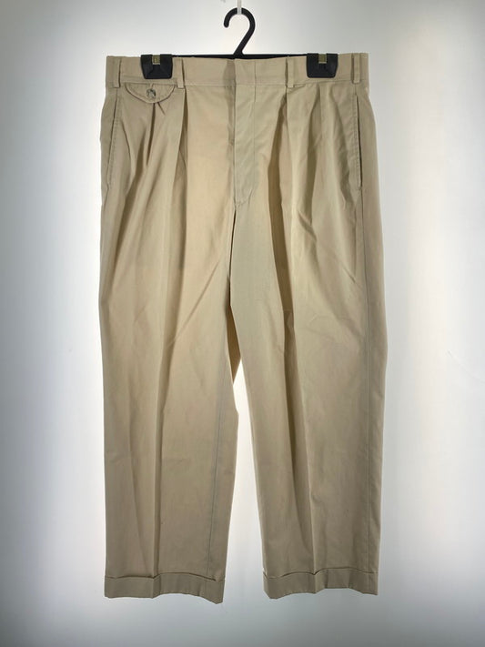 【中古品】【メンズ】 BROOKS BROTHERS ブルックス ブラザーズ 80S WIDE CHINO PANT 1980年代 ワイド チノ パンツ メンズ ボトムス 157-260421-KS-14-min サイズ：不明 カラー：ベージュ 万代Net店