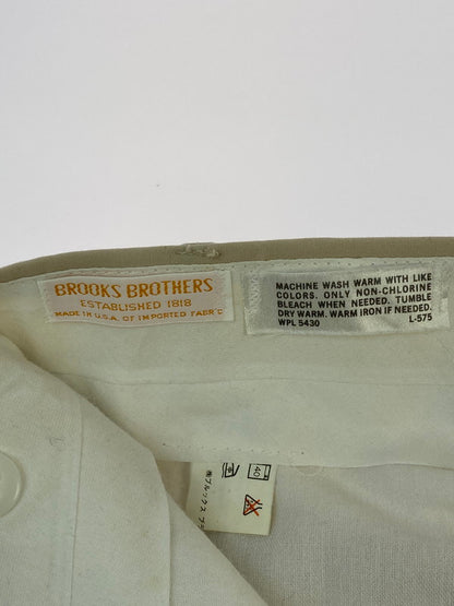 【中古品】【メンズ】 BROOKS BROTHERS ブルックス ブラザーズ 80S WIDE CHINO PANT 1980年代 ワイド チノ パンツ メンズ ボトムス 157-260421-KS-14-min サイズ：不明 カラー：ベージュ 万代Net店