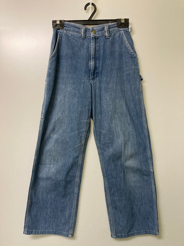 【中古品】【レディース】 OSHKOSH オシュコシュ 60-70's DENIM PAINTER PANT VINTAGE 60-70年代 デニムペインターパンツ ボトムス ヴィンテージ 157-251110-kk-16-min サイズ：27 カラー：インディゴ 万代Net店