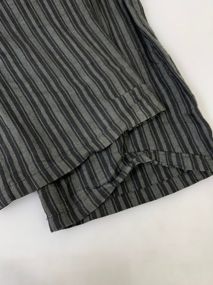 【中古品】【メンズ】 AGNESB HOMME アニエスベーオム HEMP STRIPE PANT ストライプパンツ ボトムス 152-251112-ks-28-min サイズ：38 カラー：ブラック/グレー 万代Net店