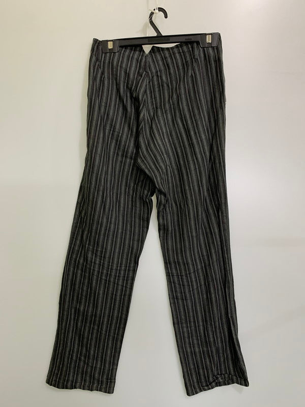 【中古品】【メンズ】 AGNESB HOMME アニエスベーオム HEMP STRIPE PANT ストライプパンツ ボトムス 152-251112-ks-28-min サイズ：38 カラー：ブラック/グレー 万代Net店