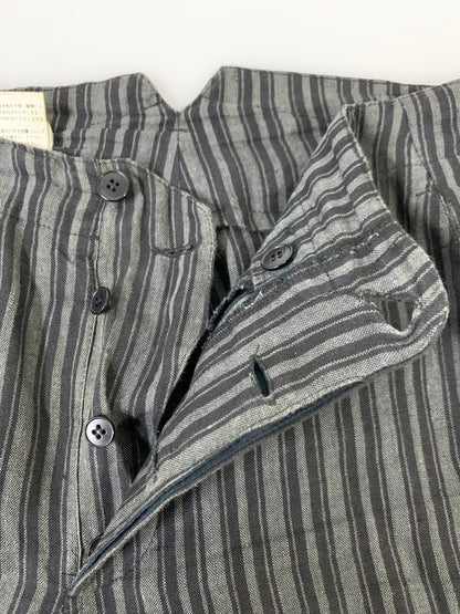 【中古品】【メンズ】 AGNESB HOMME アニエスベーオム HEMP STRIPE PANT ストライプパンツ ボトムス 152-251112-ks-28-min サイズ：38 カラー：ブラック/グレー 万代Net店