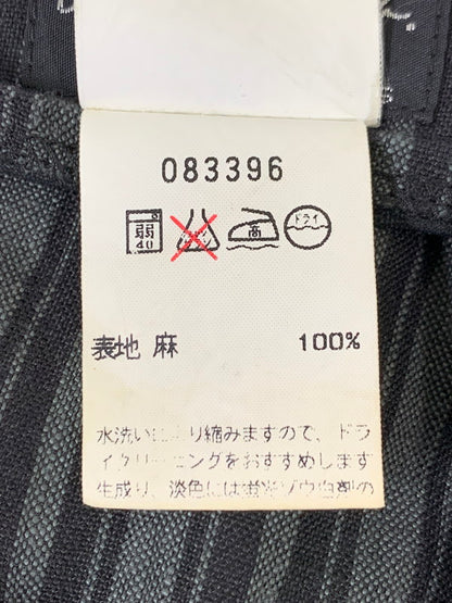 【中古品】【メンズ】 AGNESB HOMME アニエスベーオム HEMP STRIPE PANT ストライプパンツ ボトムス 152-251112-ks-28-min サイズ：38 カラー：ブラック/グレー 万代Net店