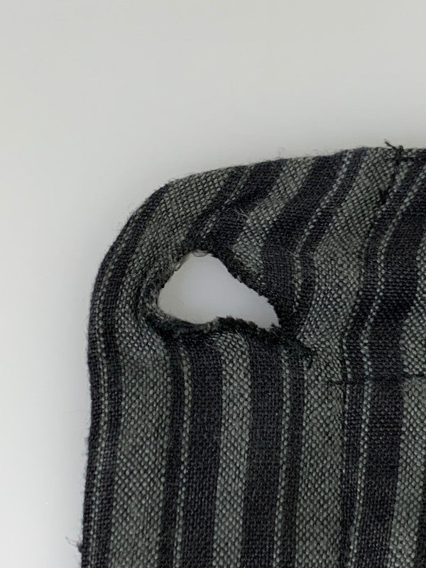 【中古品】【メンズ】 AGNESB HOMME アニエスベーオム HEMP STRIPE PANT ストライプパンツ ボトムス 152-251112-ks-28-min サイズ：38 カラー：ブラック/グレー 万代Net店