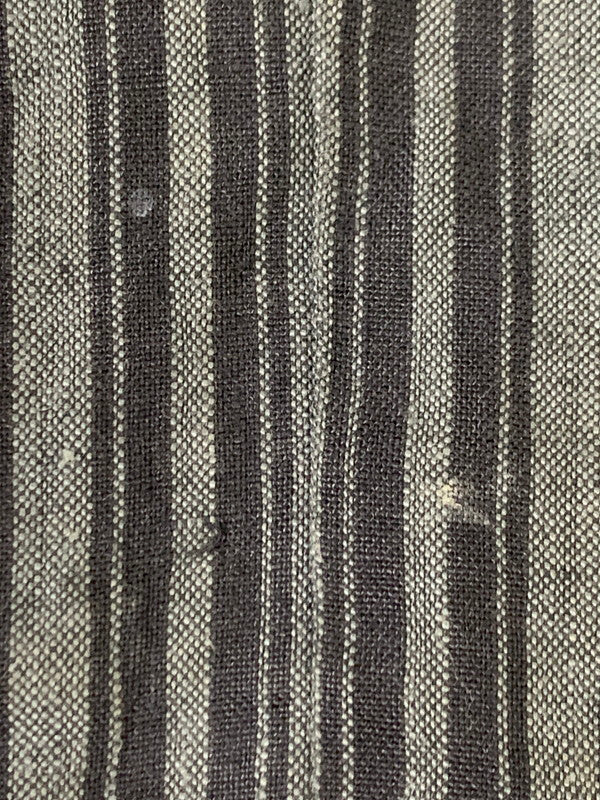 【中古品】【メンズ】 AGNESB HOMME アニエスベーオム HEMP STRIPE PANT ストライプパンツ ボトムス 152-251112-ks-28-min サイズ：38 カラー：ブラック/グレー 万代Net店