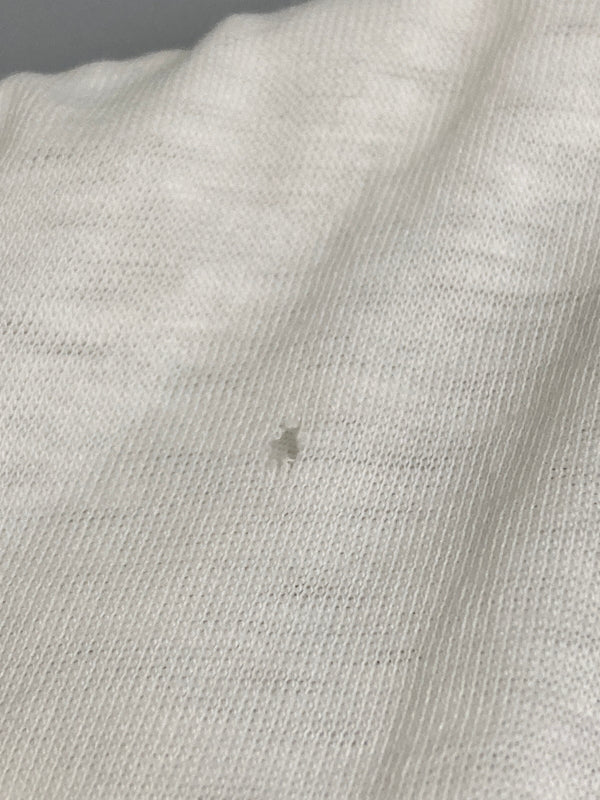 【現状渡し品】【メンズ】 ISSEY MIYAKE MEN イッセイミヤケ メン × TOMIO MOHRI トミオ モウリ 別注 コラボ 80's S/S PRINT TEE VINTAGE 80年代 ショートスリーブ プリントTシャツ 半袖 トップス ヴィンテージ 140-251110-kk-03-min サイズ：表記不明 下記参照 カラー：ホワイト 万代Net店