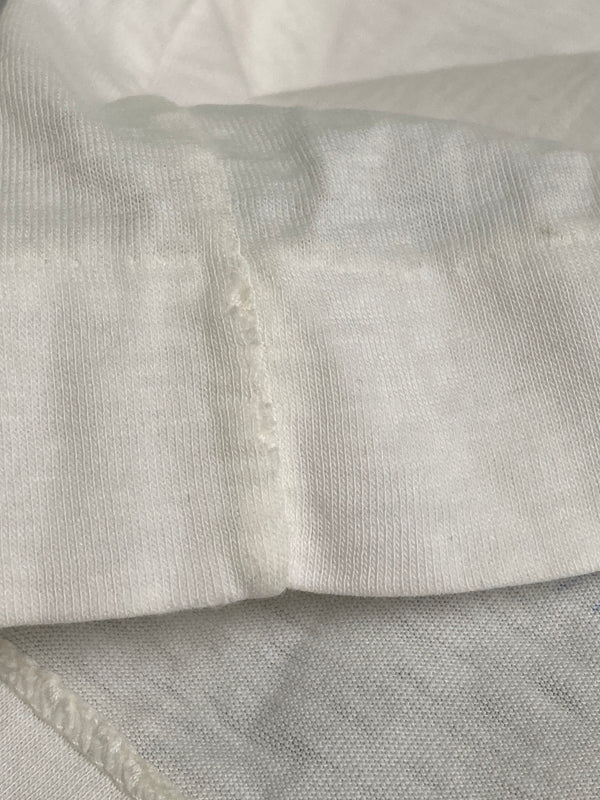 【現状渡し品】【メンズ】 ISSEY MIYAKE MEN イッセイミヤケ メン × TOMIO MOHRI トミオ モウリ 別注 コラボ 80's S/S PRINT TEE VINTAGE 80年代 ショートスリーブ プリントTシャツ 半袖 トップス ヴィンテージ 140-251110-kk-03-min サイズ：表記不明 下記参照 カラー：ホワイト 万代Net店