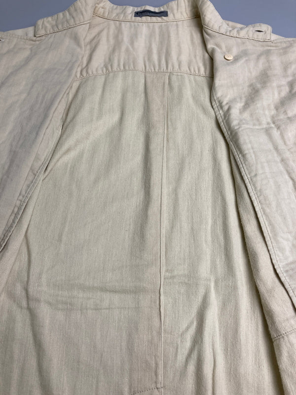 【中古品】【メンズ】 ISSEY MIYAKE MEN イッセイミヤケ メン 80's COTTON S/S SHIRT LG11155 VINTAGE 80年代 コットン ショートスリーブ シャツ 半袖 トップス ヴィンテージ 140-251110-kk-04-min サイズ：M カラー：アイボリー 万代Net店