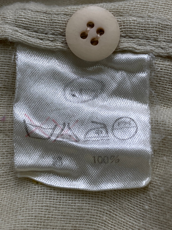 【中古品】【メンズ】 ISSEY MIYAKE MEN イッセイミヤケ メン 80's COTTON S/S SHIRT LG11155 VINTAGE 80年代 コットン ショートスリーブ シャツ 半袖 トップス ヴィンテージ 140-251110-kk-04-min サイズ：M カラー：アイボリー 万代Net店