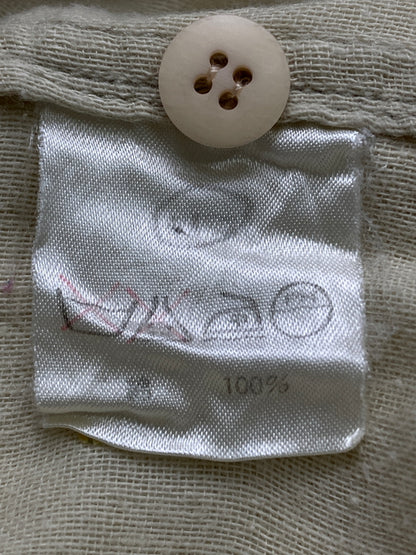 【中古品】【メンズ】 ISSEY MIYAKE MEN イッセイミヤケ メン 80's COTTON S/S SHIRT LG11155 VINTAGE 80年代 コットン ショートスリーブ シャツ 半袖 トップス ヴィンテージ 140-251110-kk-04-min サイズ：M カラー：アイボリー 万代Net店