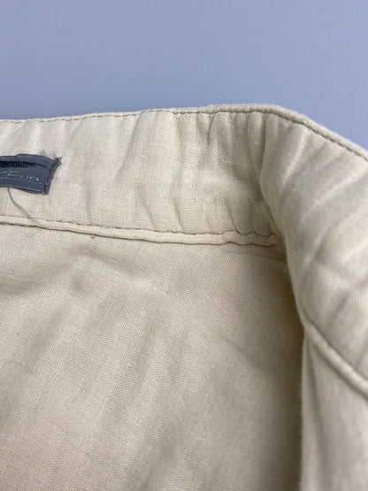 【中古品】【メンズ】 ISSEY MIYAKE MEN イッセイミヤケ メン 80's COTTON S/S SHIRT LG11155 VINTAGE 80年代 コットン ショートスリーブ シャツ 半袖 トップス ヴィンテージ 140-251110-kk-04-min サイズ：M カラー：アイボリー 万代Net店