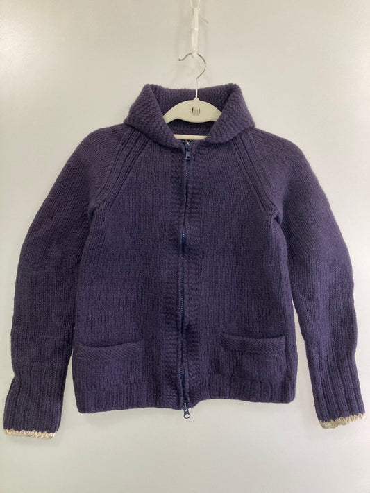 【中古品】【レディース】 Y's ワイズ YN-K70-379 ZIP KNIT CARDIGAN ニットカーディガン 170-251112-ks-45-min サイズ：3 カラー：パープル 万代Net店