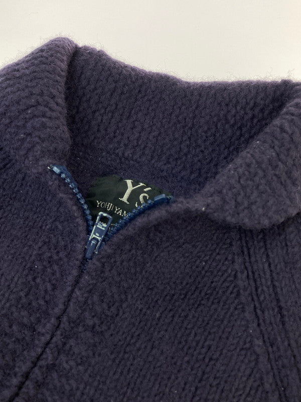 【中古品】【レディース】 Y's ワイズ YN-K70-379 ZIP KNIT CARDIGAN ニットカーディガン 170-251112-ks-45-min サイズ：3 カラー：パープル 万代Net店