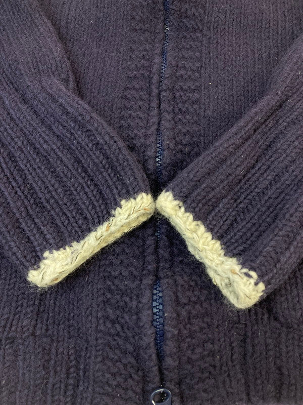【中古品】【レディース】 Y's ワイズ YN-K70-379 ZIP KNIT CARDIGAN ニットカーディガン 170-251112-ks-45-min サイズ：3 カラー：パープル 万代Net店