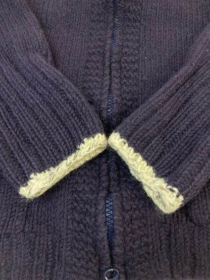 【中古品】【レディース】 Y's ワイズ YN-K70-379 ZIP KNIT CARDIGAN ニットカーディガン 170-251112-ks-45-min サイズ：3 カラー：パープル 万代Net店