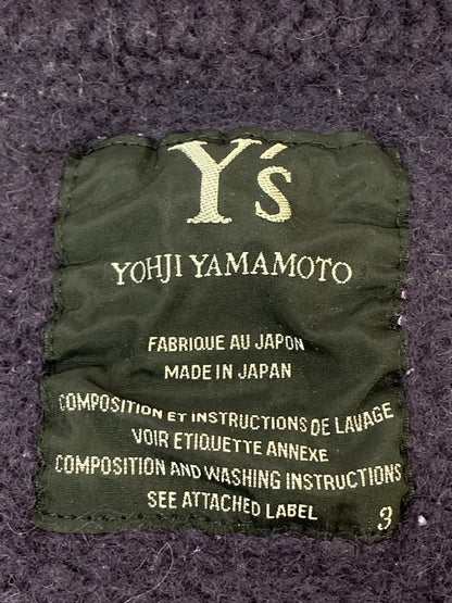【中古品】【レディース】 Y's ワイズ YN-K70-379 ZIP KNIT CARDIGAN ニットカーディガン 170-251112-ks-45-min サイズ：3 カラー：パープル 万代Net店