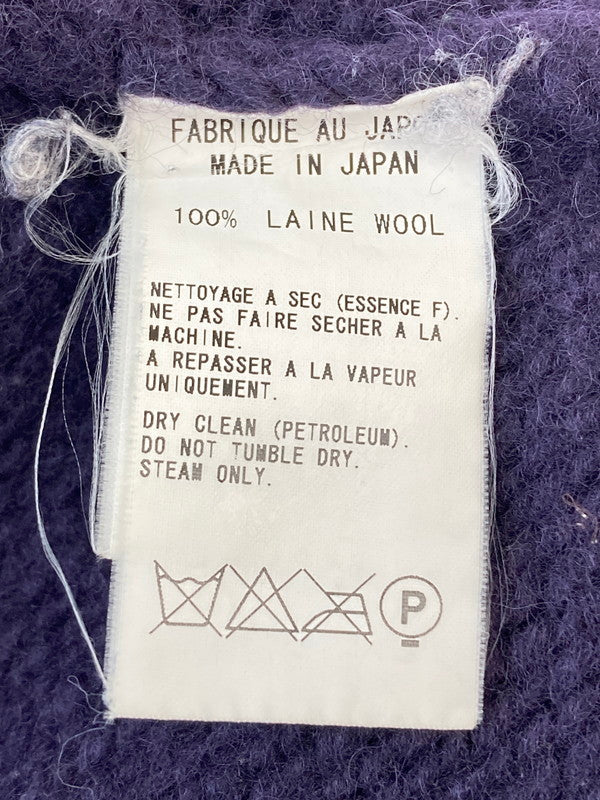 【中古品】【レディース】 Y's ワイズ YN-K70-379 ZIP KNIT CARDIGAN ニットカーディガン 170-251112-ks-45-min サイズ：3 カラー：パープル 万代Net店